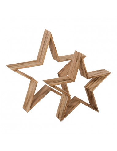 Estrella de madera para la decoración de centros comerciales calles y tiendas