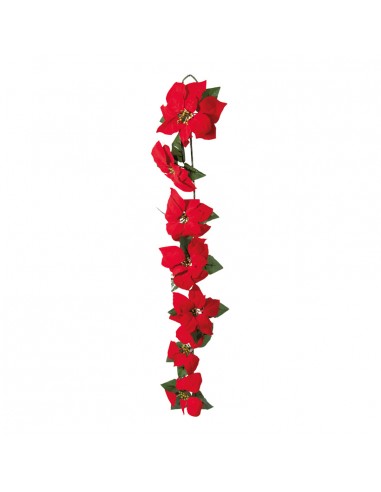 Guirnalda de flor de pascua para la decoración de centros comerciales calles y tiendas