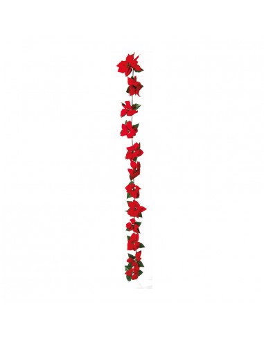 Guirnalda de flor de pascua para la decoración de centros comerciales calles y tiendas