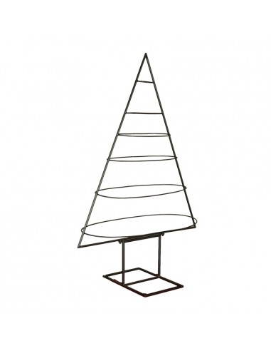 Silueta con formas ovaladas de árbol de Navidad para la decoración de navidad con bolas y accesorios