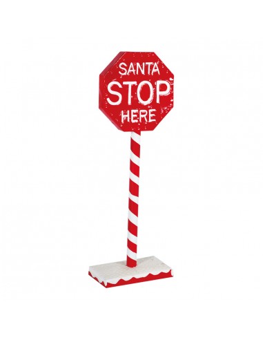 Señal de stop decorativa para la decoración navideña de centros comerciales calles tiendas