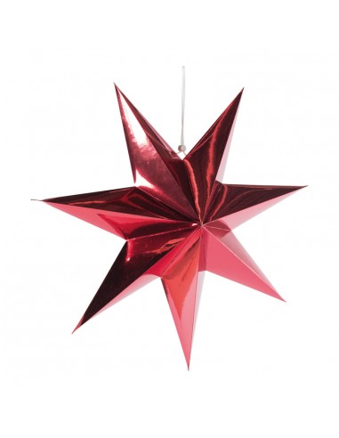 Estrella decorativa de papel para la decoración de centros comerciales calles y tiendas