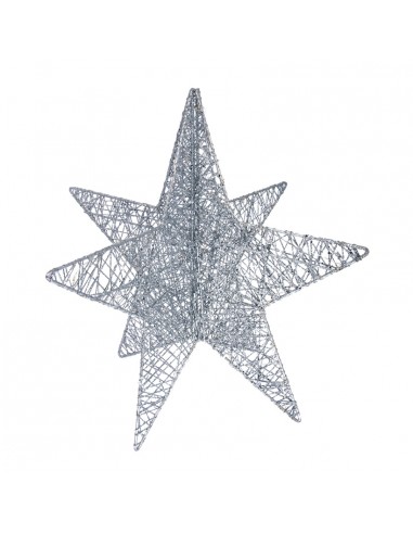 Estrella de alambre 3D para la decoración de centros comerciales calles y tiendas