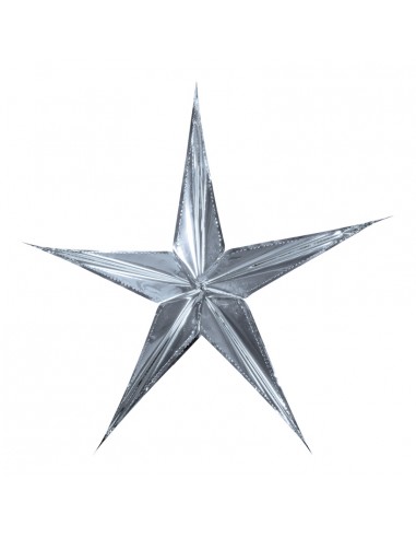 Estrella de papel metálico para la decoración navideña de centros comerciales calles tiendas