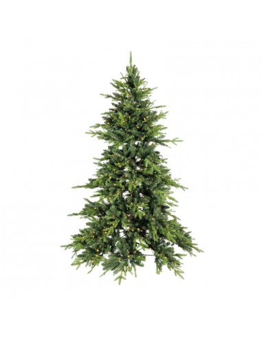Árbol de Navidad noble diseño natural con luz LED para la decoración de navidad con bolas y accesorios
