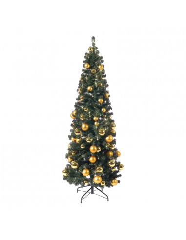 Árbol de Navidad decorado con bolas para la decoración de navidad con bolas y accesorios