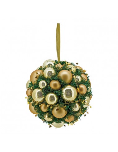 Esfera de abeto con bolas para la decoración navideña de centros comerciales calles tiendas