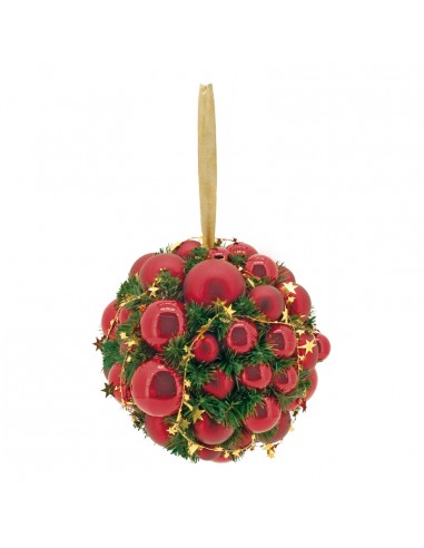 Esfera de abeto con bolas para la decoración navideña de centros comerciales calles tiendas