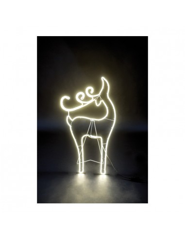 Figura de neón LED reno para la decoración en navidad fachadas calles centros comerciales tiendas