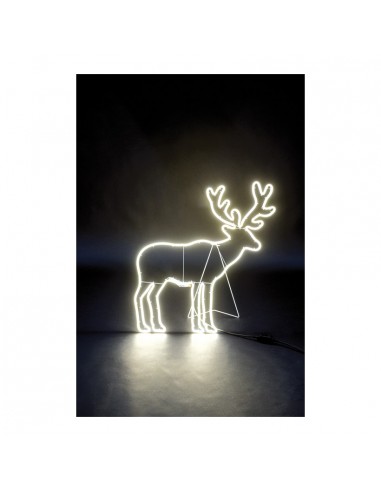 Figura de neón LED reno para la decoración en navidad fachadas calles centros comerciales tiendas