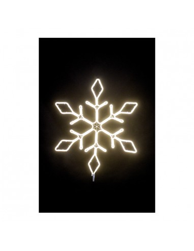 Figura de neón LED copo de nieve para la decoración en navidad fachadas calles centros comerciales tiendas