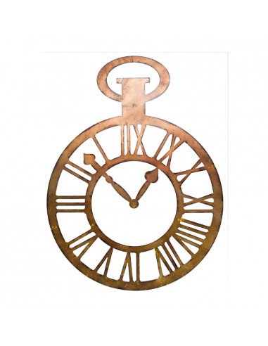 Reloj retro con numeros romanos para decorar escaparates industriales en tiendas