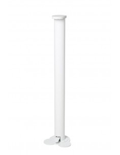 Dispensador de gel desinfectante hidroalcohólico con pulsador de pie prevencion COVID-19 blanco 75x190cm,