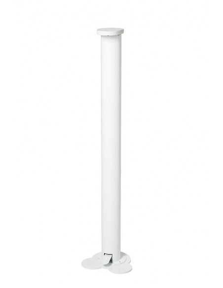 Dispensador de gel desinfectante hidroalcohólico con pulsador de pie prevencion COVID-19 blanco 75x190cm,