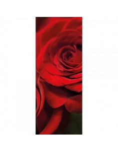 Banner-poster de rosas rojas de seda para la decoración del día de los enamorados en centros comerciales tiendas