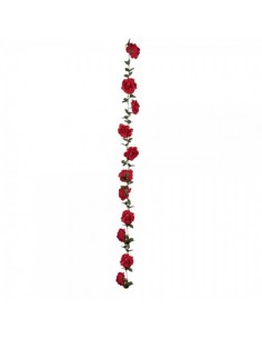 Guirnalda de rosas con 11 rosas rojas para la decoración del día de los enamorados en centros comerciales tiendas