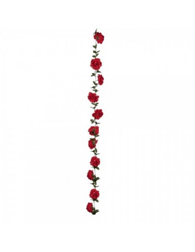 Guirnalda de rosas con 11 rosas rojas para la decoración del día de los enamorados en centros comerciales tiendas
