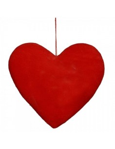Corazón de terciopelo suave para la decoración del día de los enamorados en centros comerciales tiendas