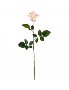 Tallo de rosa con hojas para la decoración del día de los enamorados en centros comerciales tiendas