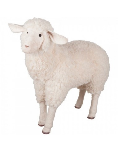 Peluche de oveja ovis de pie xl para la decorar espacios y escaparates de verano con mamíferos y aves