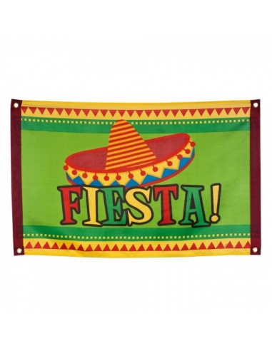 Bandera fiesta mexicana para escaparates en verano de tiendas o comercios