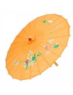 Paraguas de papel de seda motivos asiáticos para escaparates en verano de tiendas o comercios