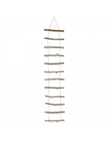 Escalera colgante de 14 peldaños de madera para escaparates en verano de tiendas o comercios