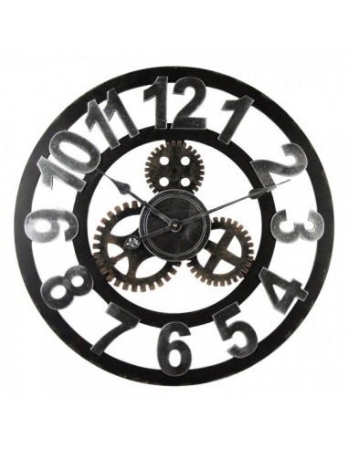 Reloj de pared con mecanismo estilo steampunk para escaparates en verano de tiendas o comercios