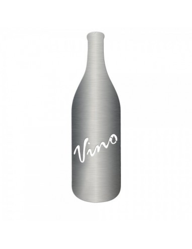 Botella de vino 2d acero inoxidable para la decoración de la vendimia en licorerías catas bodegas de vino
