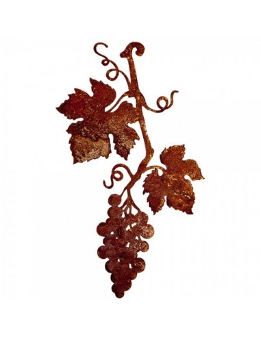 Rama de parra de vid de uva efecto oxidado para la decoración de la vendimia en licorerías catas bodegas de vino