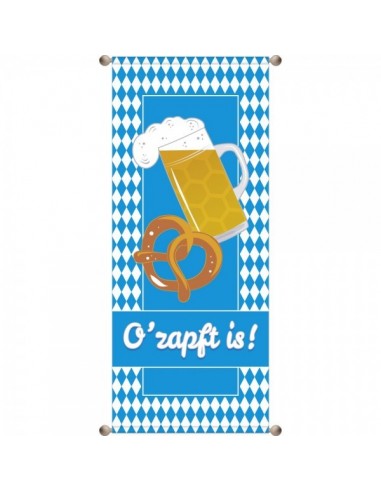 Banner-poster oktoberfest o`zapft is ! Para la decoración de escaparates de tiendas