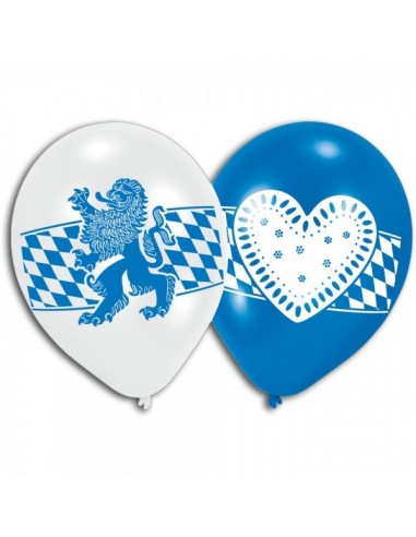 Globos con emblema de la fiesta de bavaria oktoberfest para la decoración de fiestas populares y escaparates