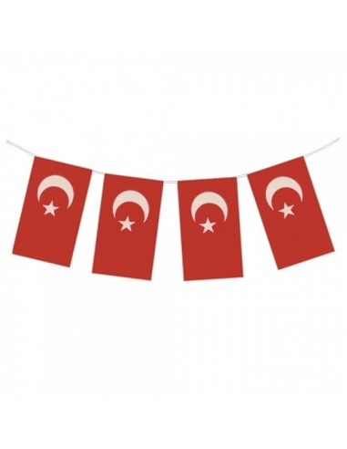 Banderines rectangulares de turquía para escaparates y decorar espacios de países y viajes