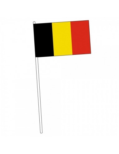 Bandera de mano de bélgica para escaparates y decorar espacios de países y viajes