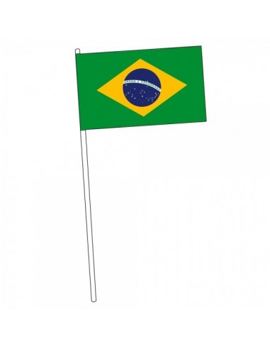 Bandera de mano de brasil para escaparates y decorar espacios de países y viajes