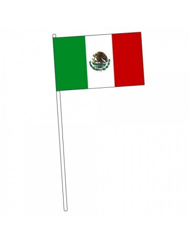 Bandera de mano de méxico para escaparates y decorar espacios de países y viajes