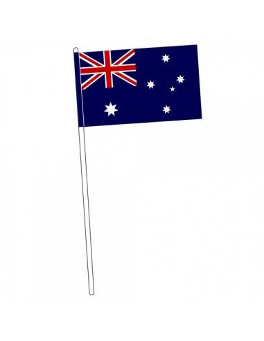 Bandera de mano de australia para escaparates y decorar espacios de países y viajes