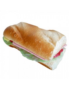 Imitación bocadillo vegetal pan baguette para franquicias de comida rápida fast food y escaparates de tiendas