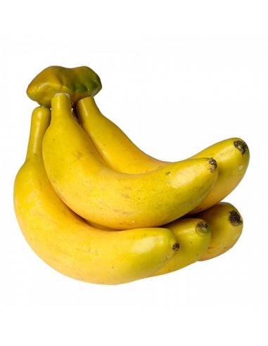 Imitación racimo de plátanos para pescaderías y la decoración de escaparates de tiendas o comercios