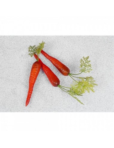 Imitación zanahoria con tallo para fruterías y la decoración de escaparates de tiendas o comercios