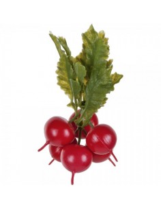 Imitación rábano redondo rojo para fruterías y la decoración de escaparates de tiendas o comercios