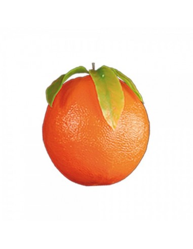 Imitación naranja con hojas para fruterías y la decoración de escaparates de tiendas o comercios