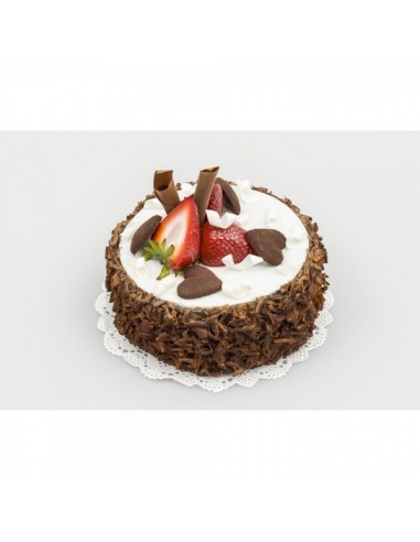 Imitación pastel chocolate fresas y corazones para panaderías pastelerías y escaparates de tiendas