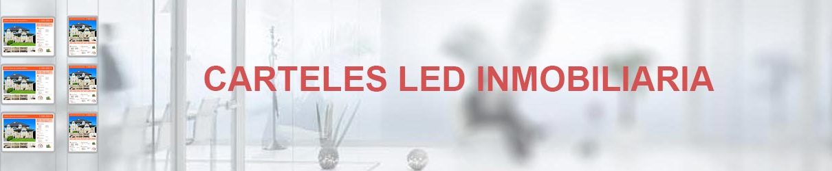 marco led inmobiliaria expositores led carpetas led