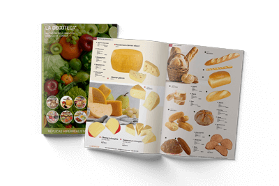 Catálogo imitación de alimentos y replica de comida fake food La Decoteca